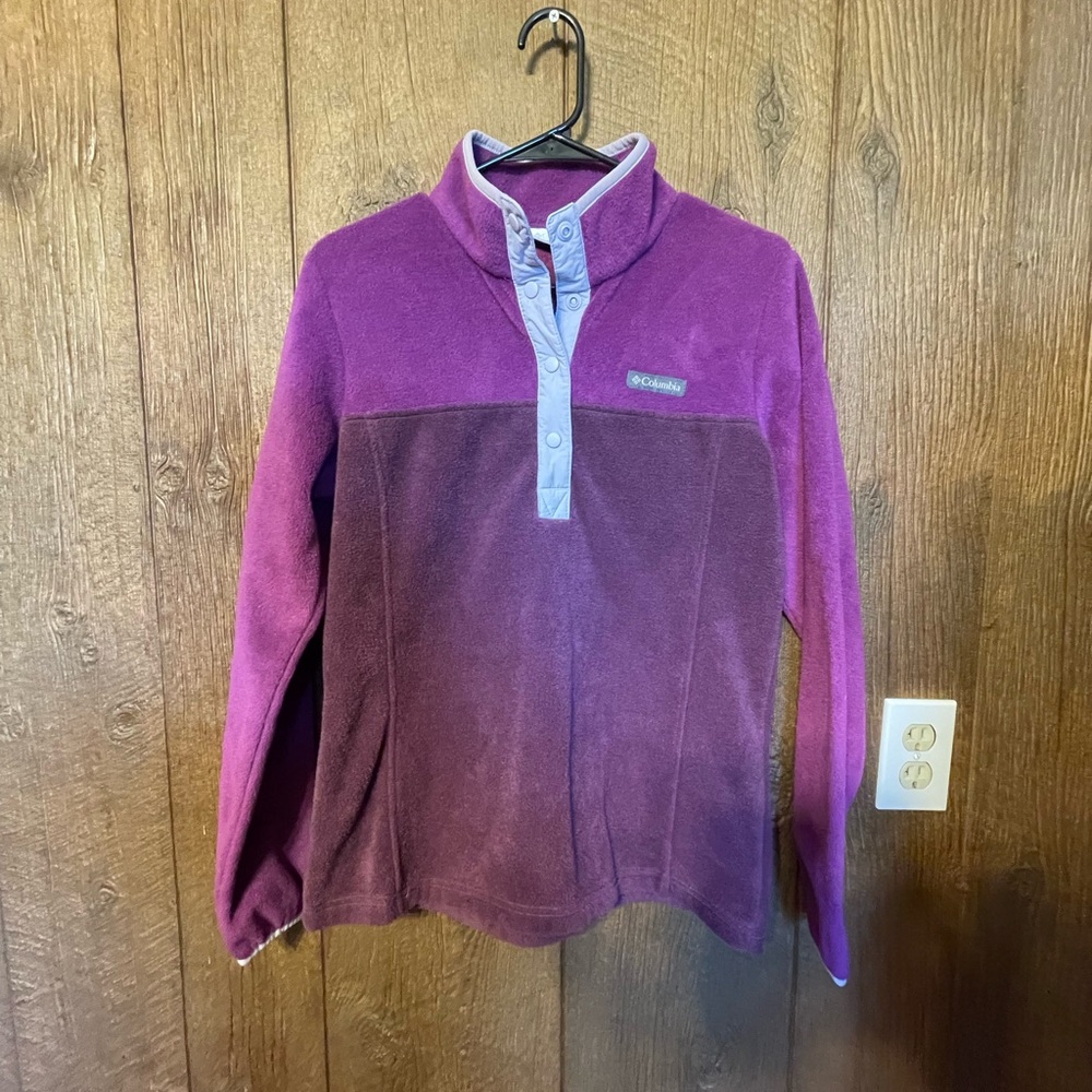 Columbia Purple Fleece with Lavender Trim